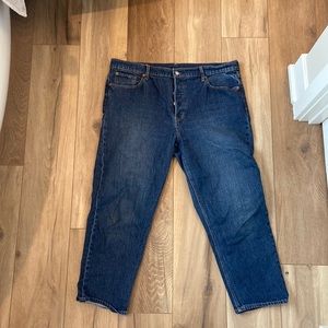 Straight leg jeans